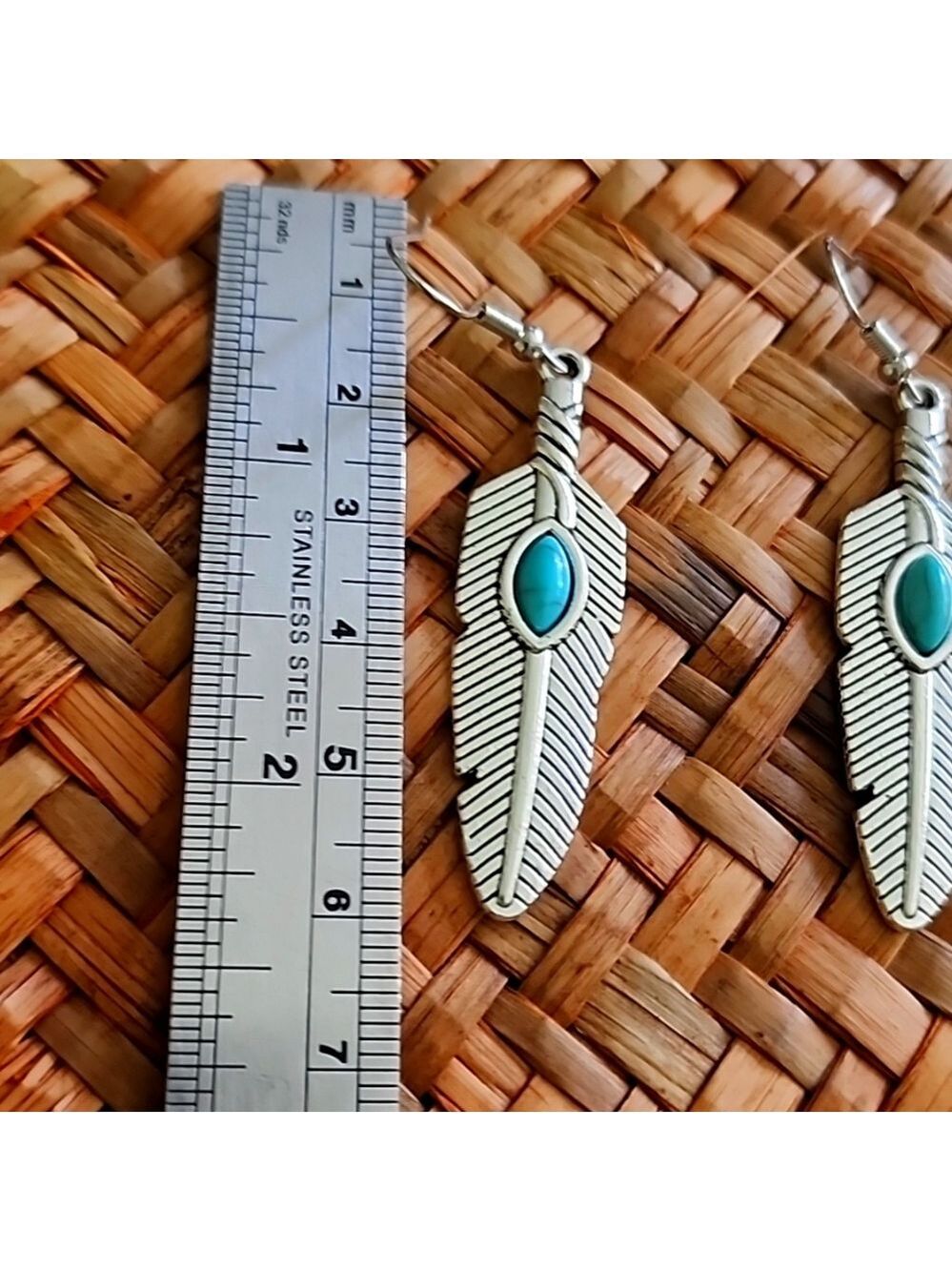 BOHEMIAN Blue Tribal Simulated Turquoise  Spiral Swirl Statement EP - Picture 3 of 3